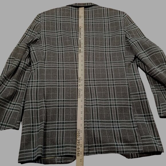 True Vintage 42R Green Plaid Kingsridge Blazer Jacket Sport Coat Union Made - Picture 7 of 12